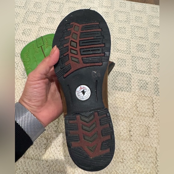 Justin Boots women’s Vibrant Green and Rich Brown Western Boots size 7 (5) - Picture 8 of 11